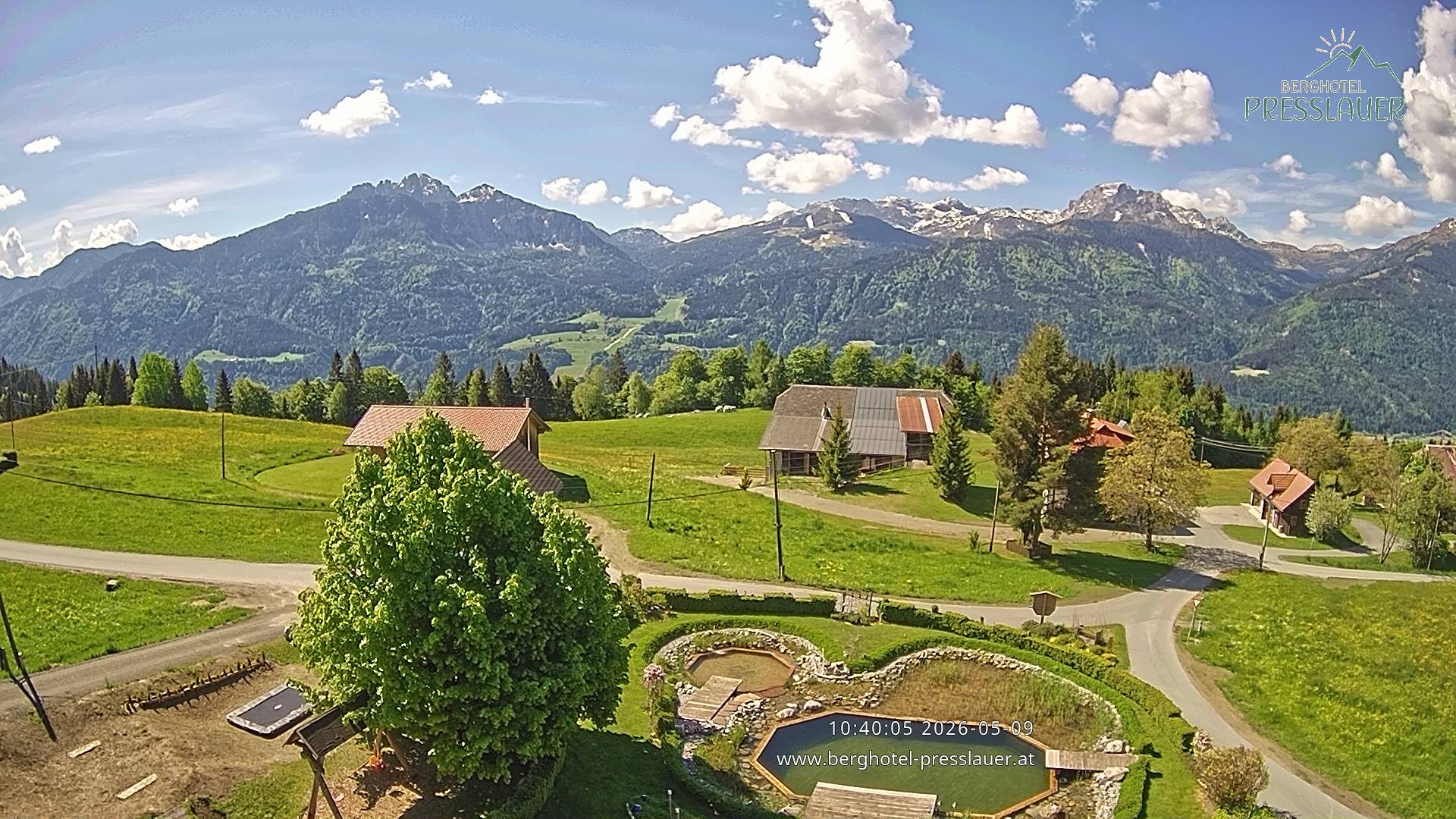 Archiv Foto Webcam Ausblick vom Berghotel Presslauer in Kärnten