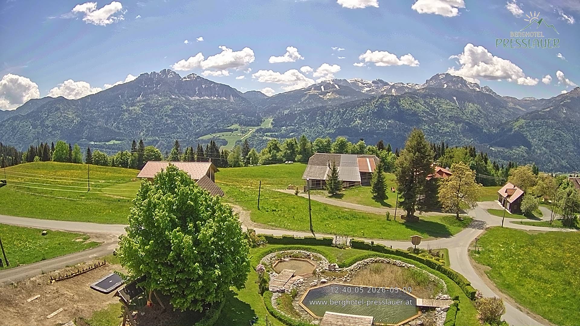 Archiv Foto Webcam Ausblick vom Berghotel Presslauer in Kärnten