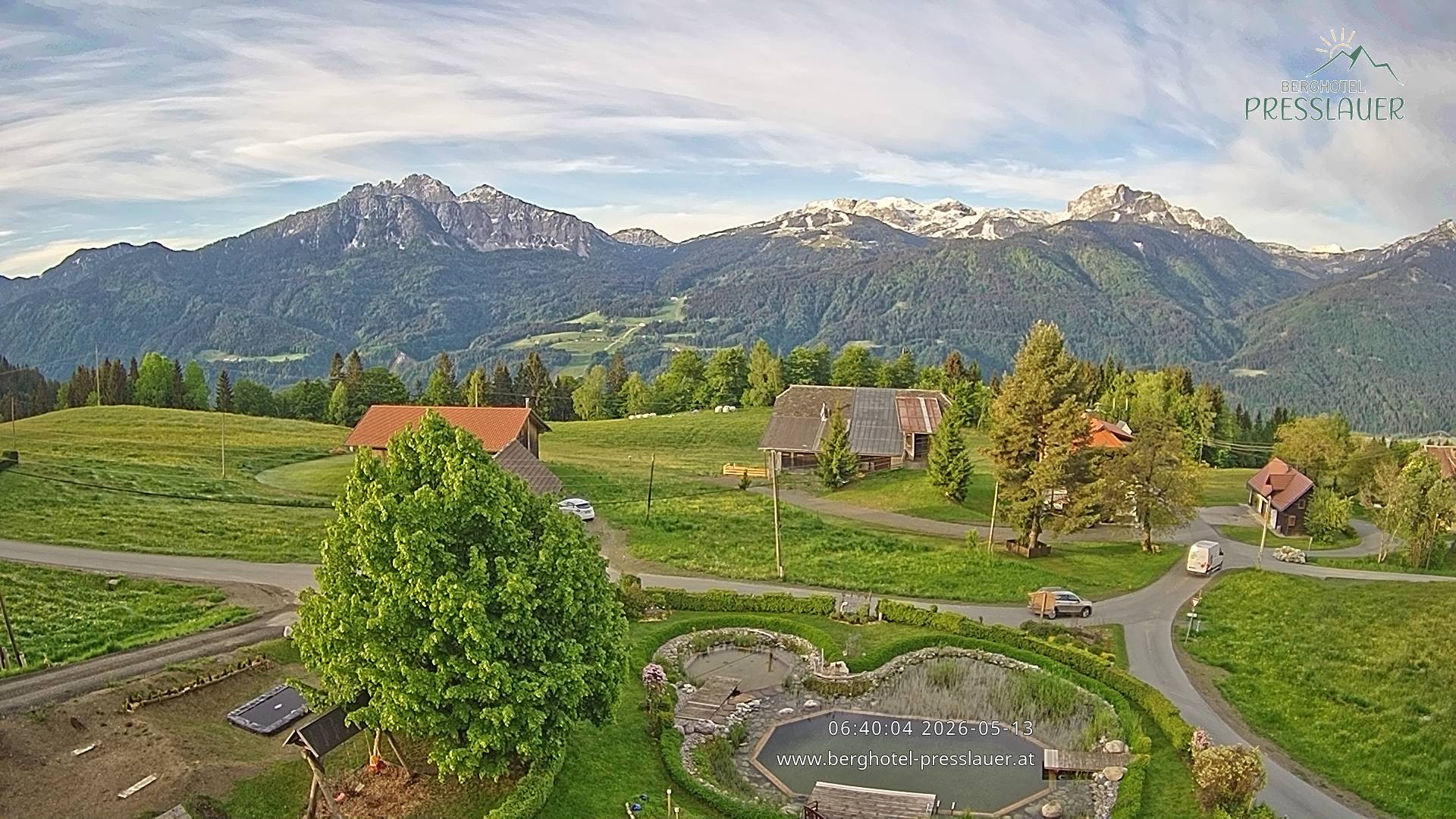 Archiv Foto Webcam Ausblick vom Berghotel Presslauer in Kärnten