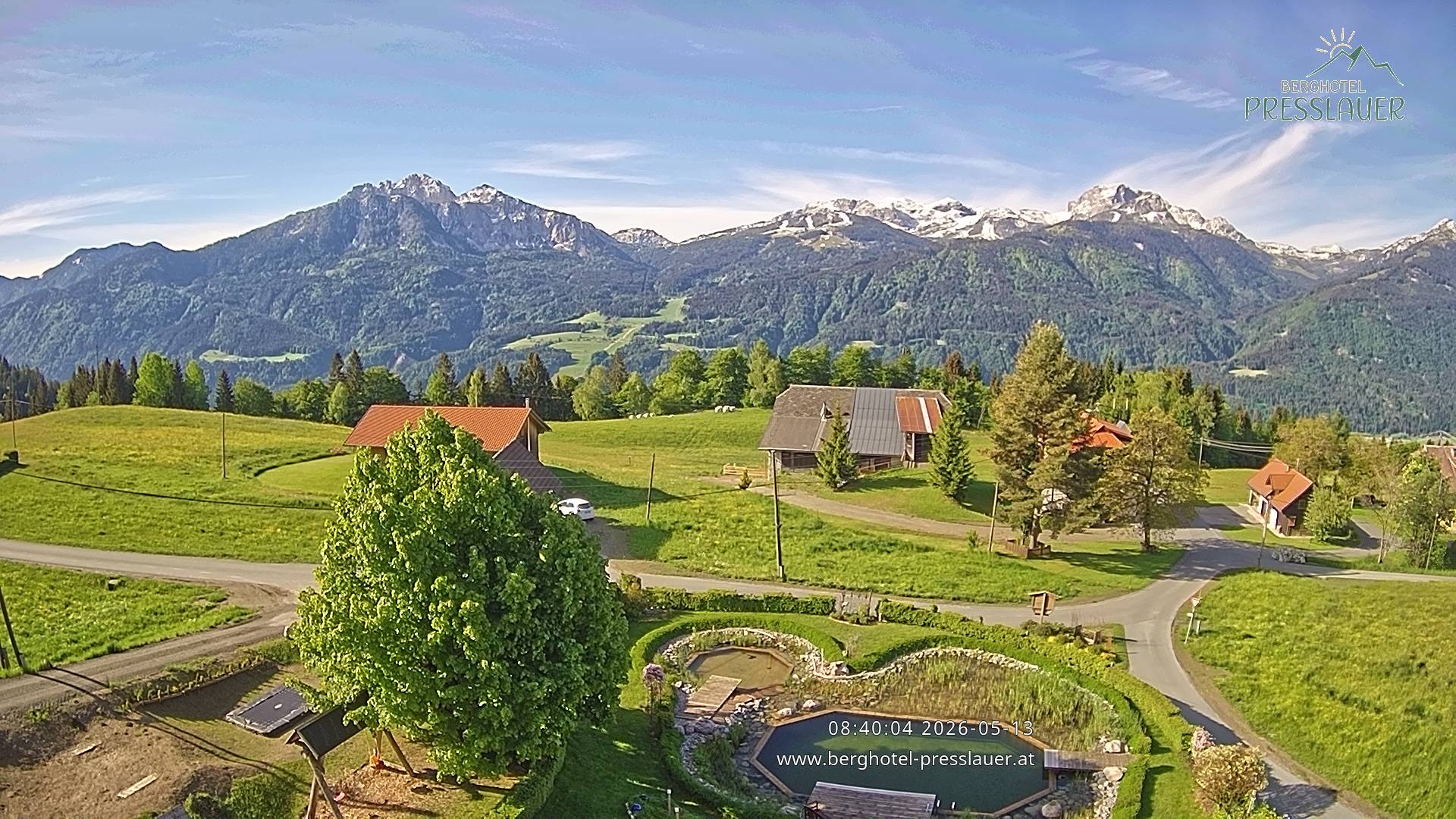 Archiv Foto Webcam Ausblick vom Berghotel Presslauer in Kärnten