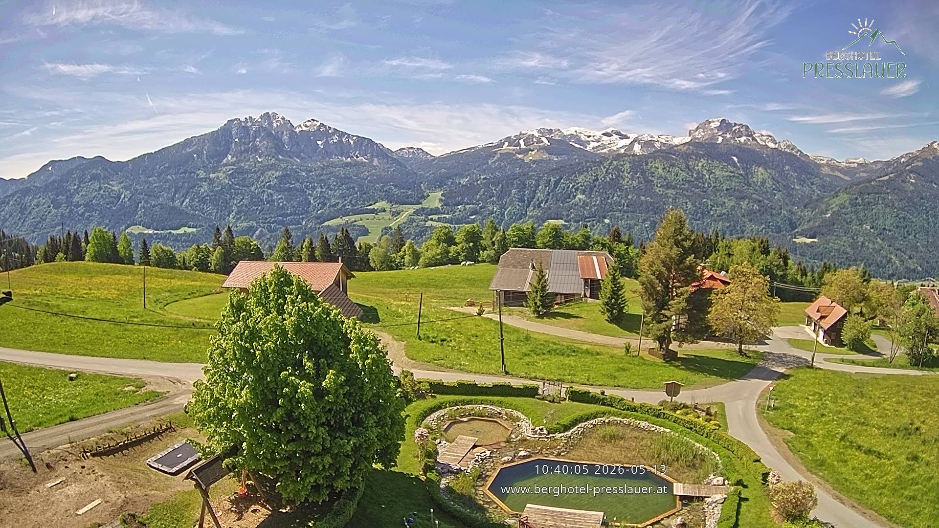 Archiv Foto Webcam Ausblick vom Berghotel Presslauer in Kärnten