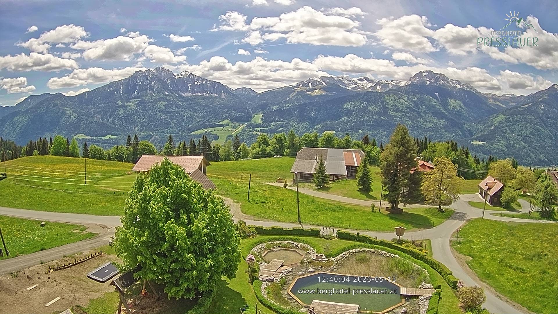 Archiv Foto Webcam Ausblick vom Berghotel Presslauer in Kärnten
