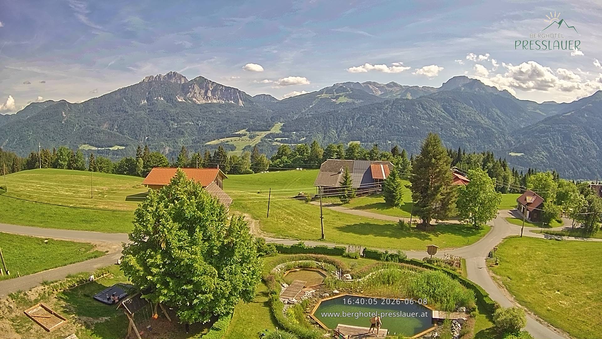 Archiv Foto Webcam Ausblick vom Berghotel Presslauer in Kärnten