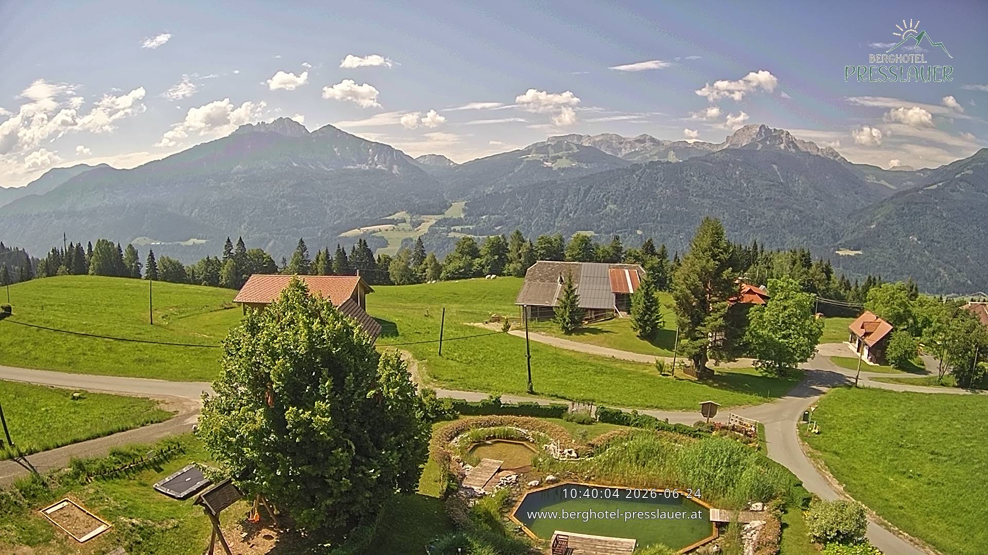 Archiv Foto Webcam Ausblick vom Berghotel Presslauer in Kärnten