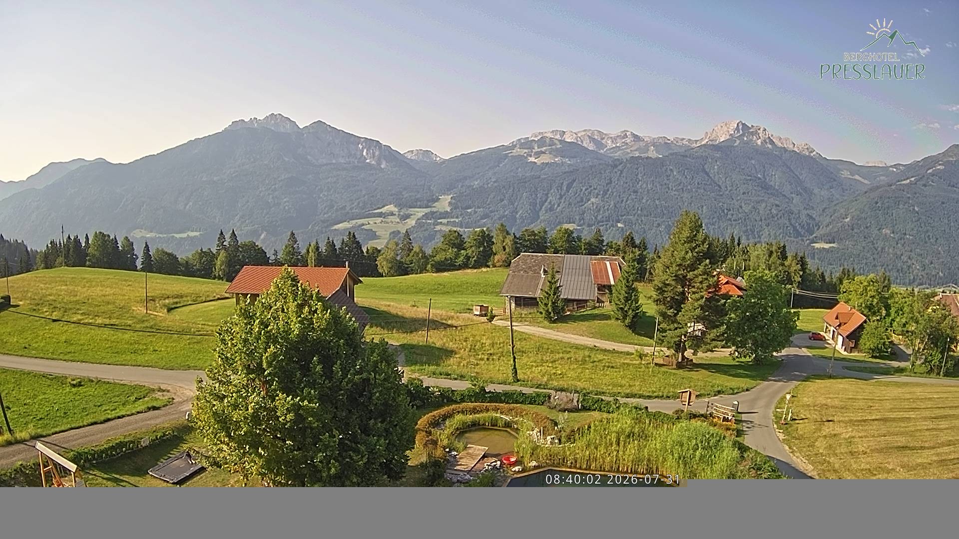 Archiv Foto Webcam Ausblick vom Berghotel Presslauer in Kärnten