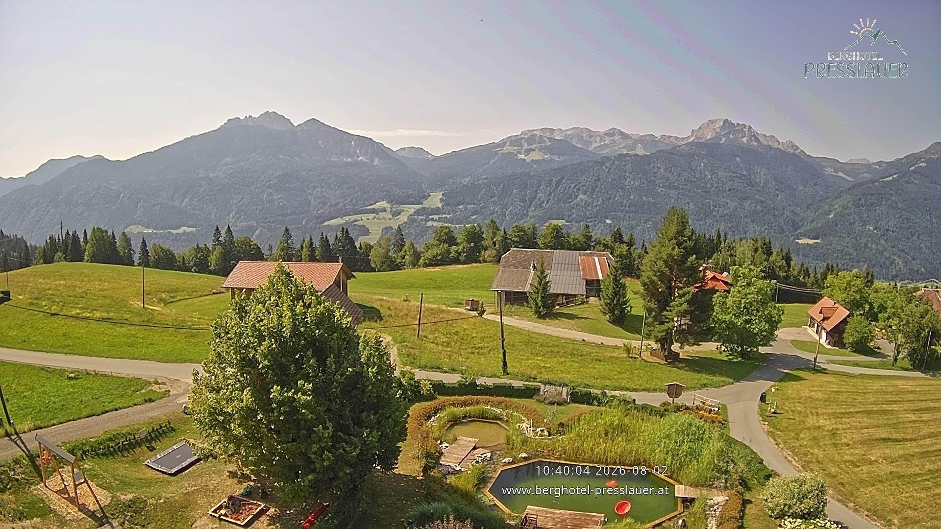 Archiv Foto Webcam Ausblick vom Berghotel Presslauer in Kärnten