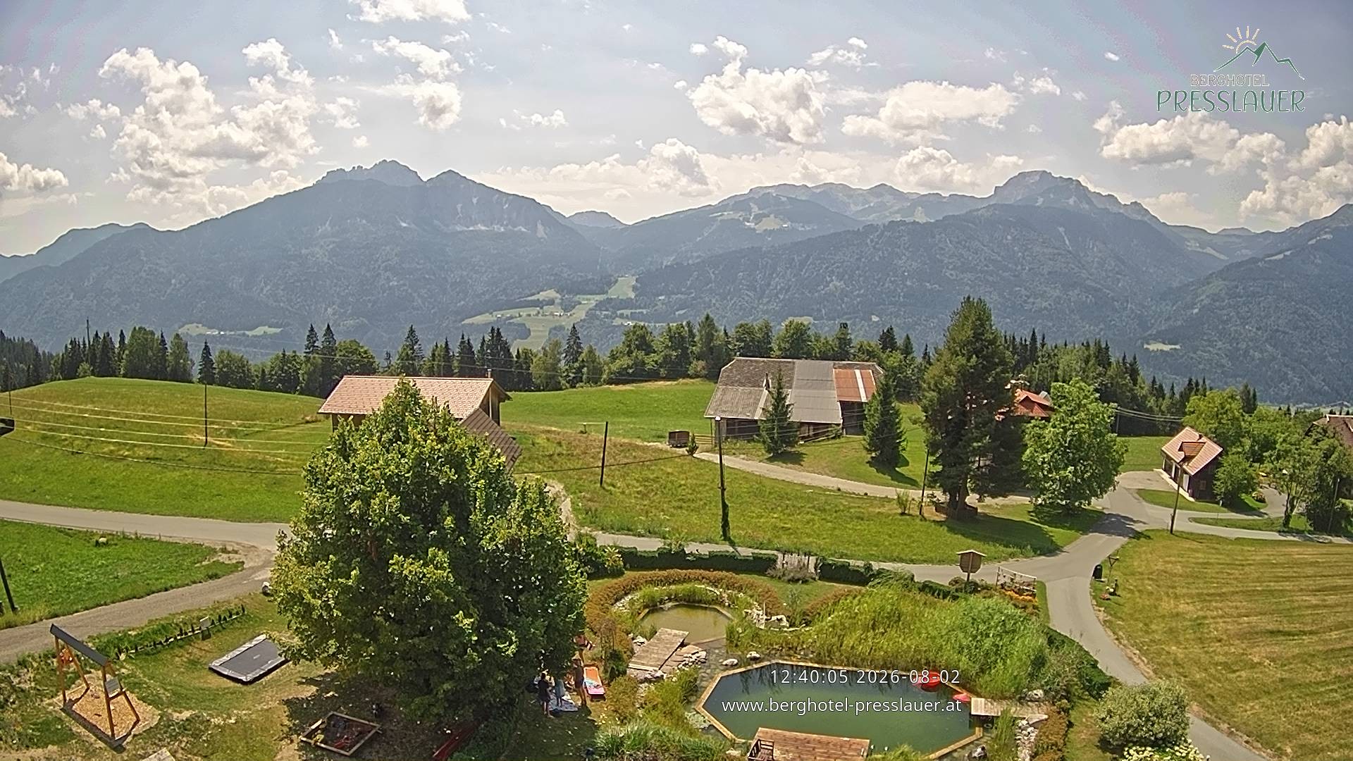 Archiv Foto Webcam Ausblick vom Berghotel Presslauer in Kärnten
