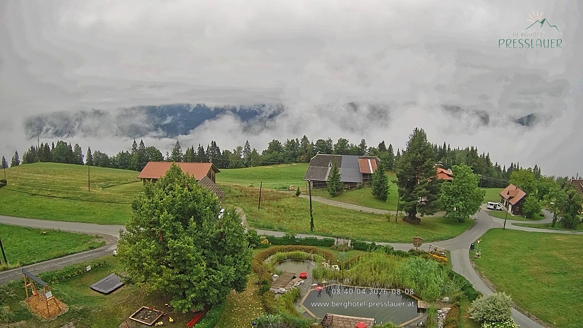 Archiv Foto Webcam Ausblick vom Berghotel Presslauer in Kärnten