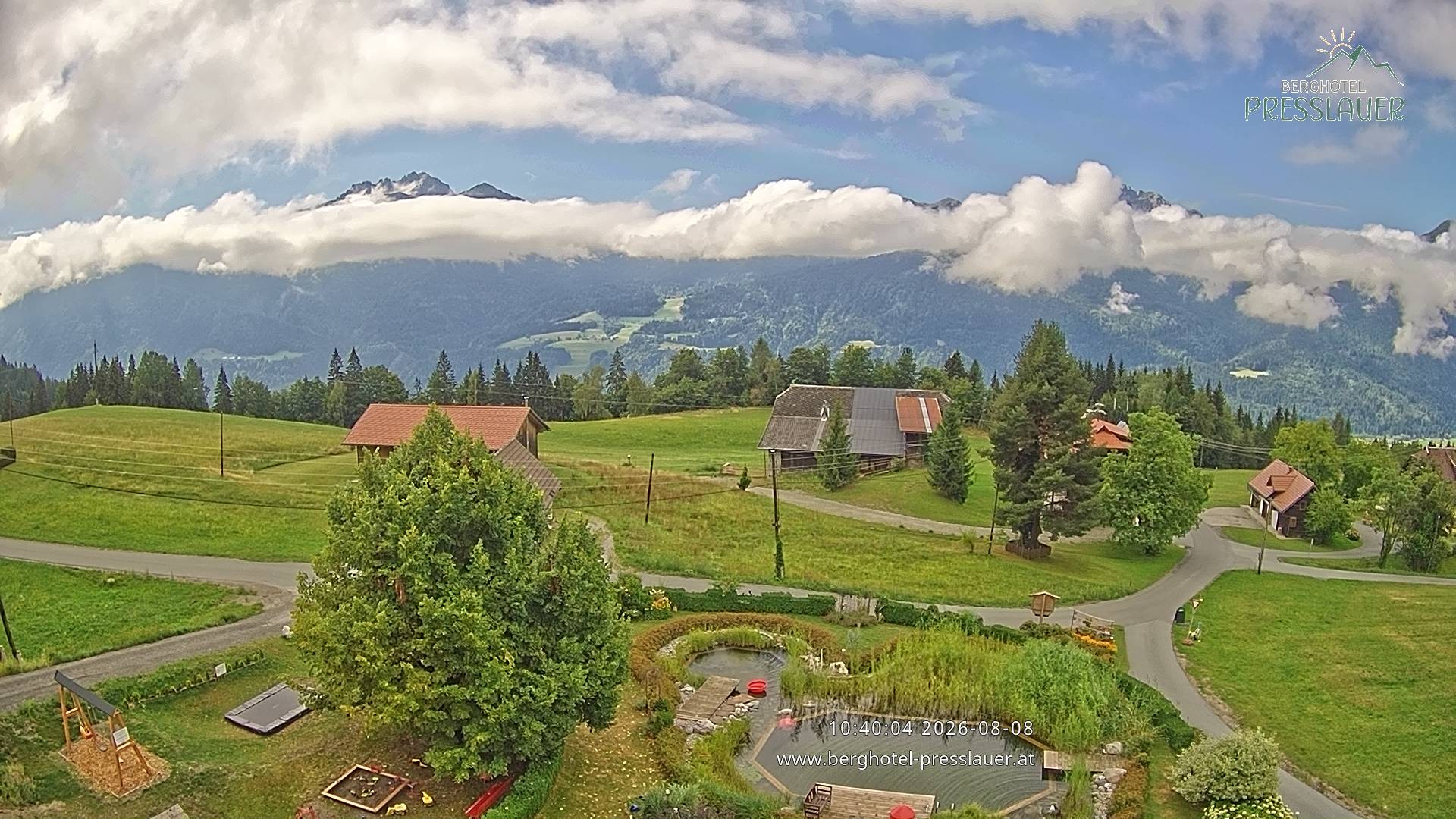 Archiv Foto Webcam Ausblick vom Berghotel Presslauer in Kärnten