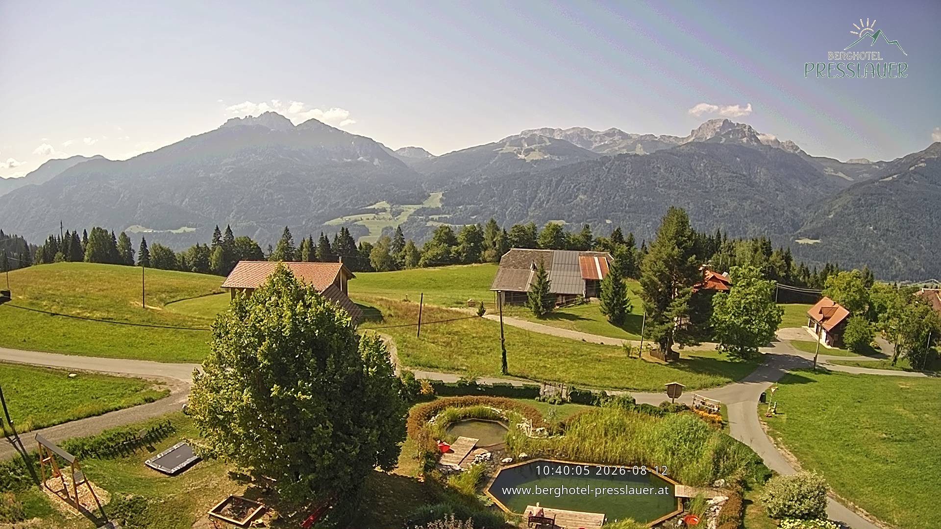 Archiv Foto Webcam Ausblick vom Berghotel Presslauer in Kärnten