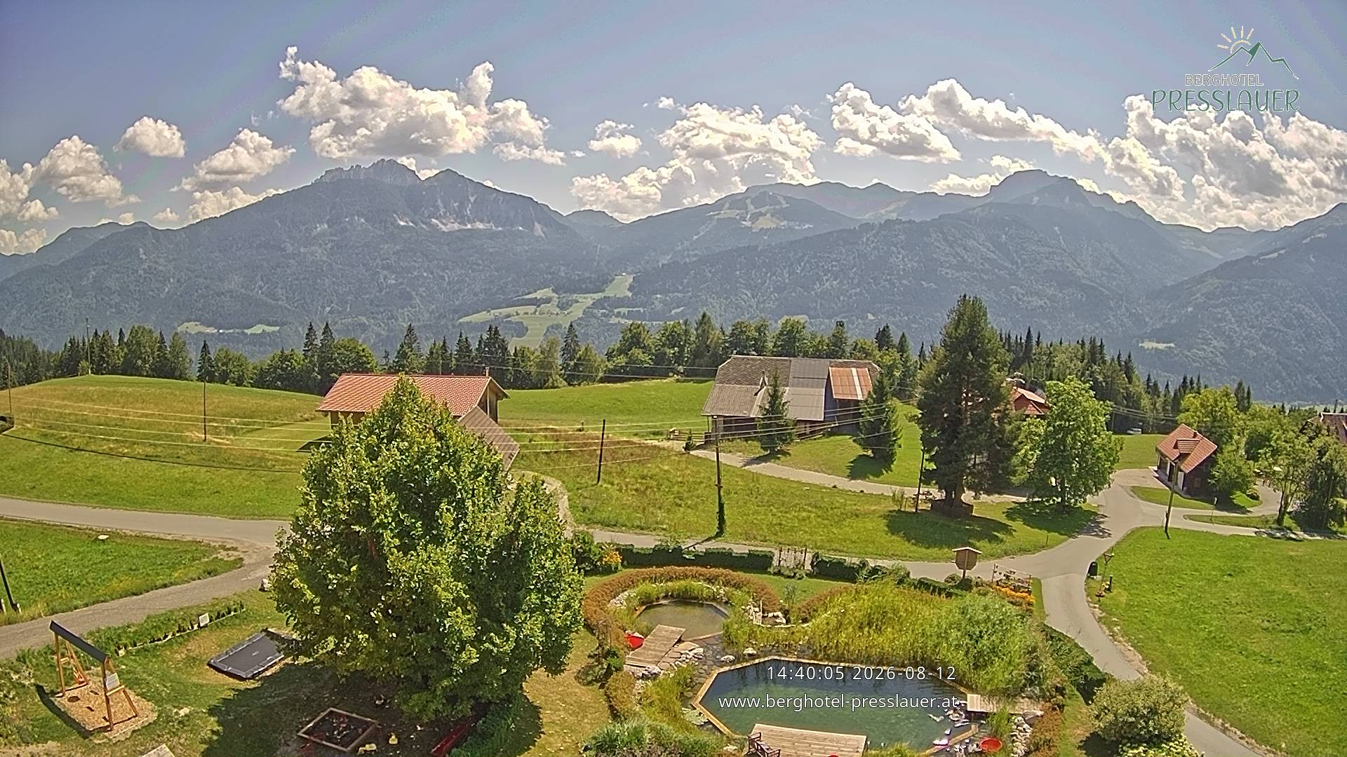 Archiv Foto Webcam Ausblick vom Berghotel Presslauer in Kärnten