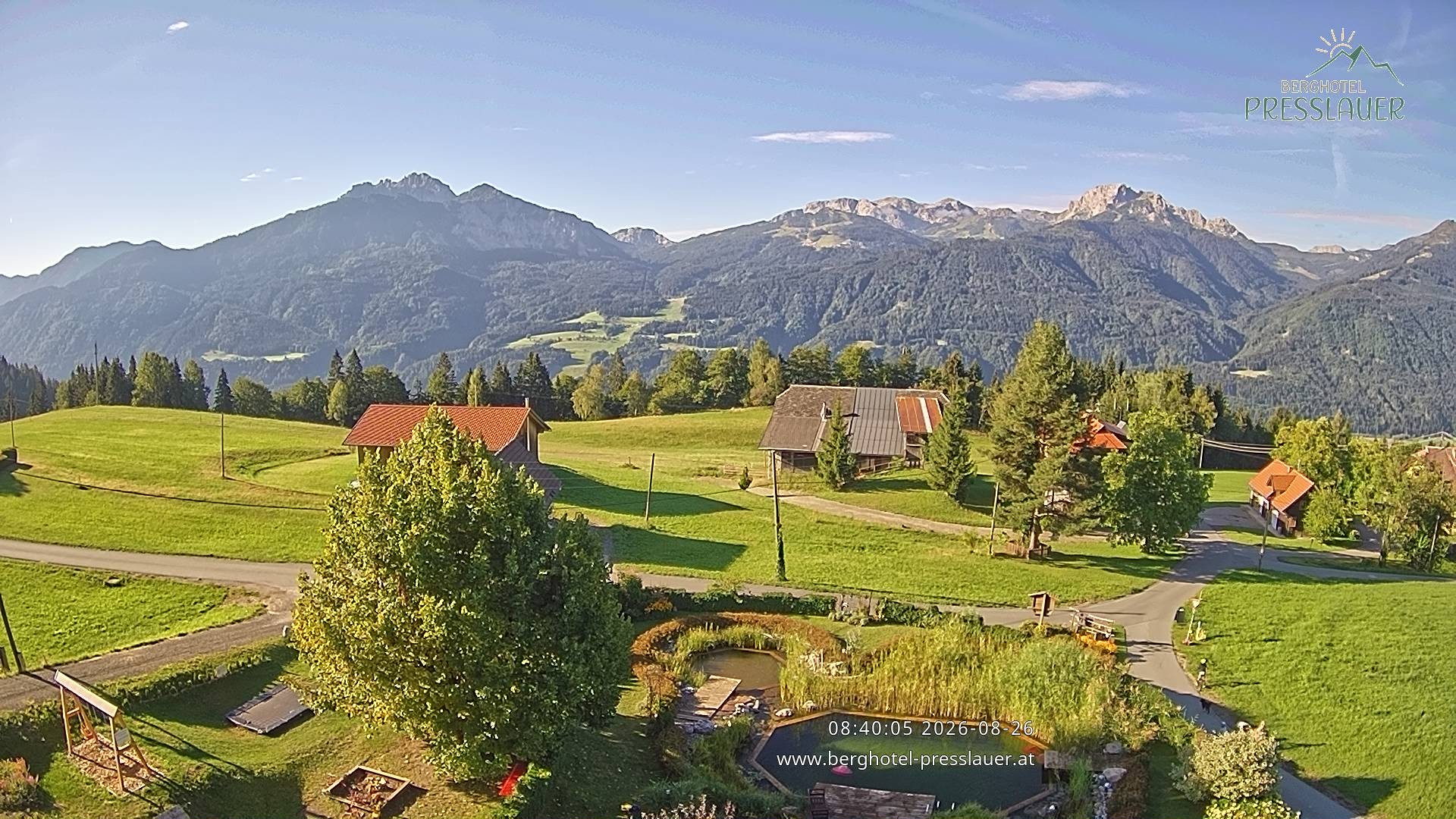 Archiv Foto Webcam Ausblick vom Berghotel Presslauer in Kärnten