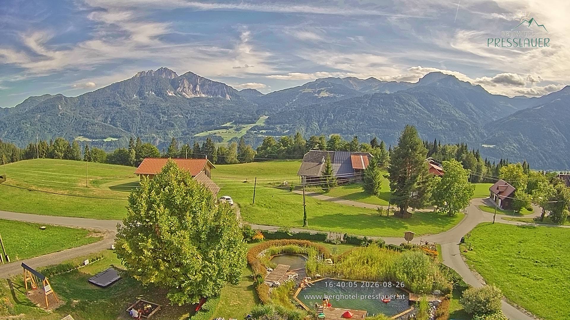 Archiv Foto Webcam Ausblick vom Berghotel Presslauer in Kärnten