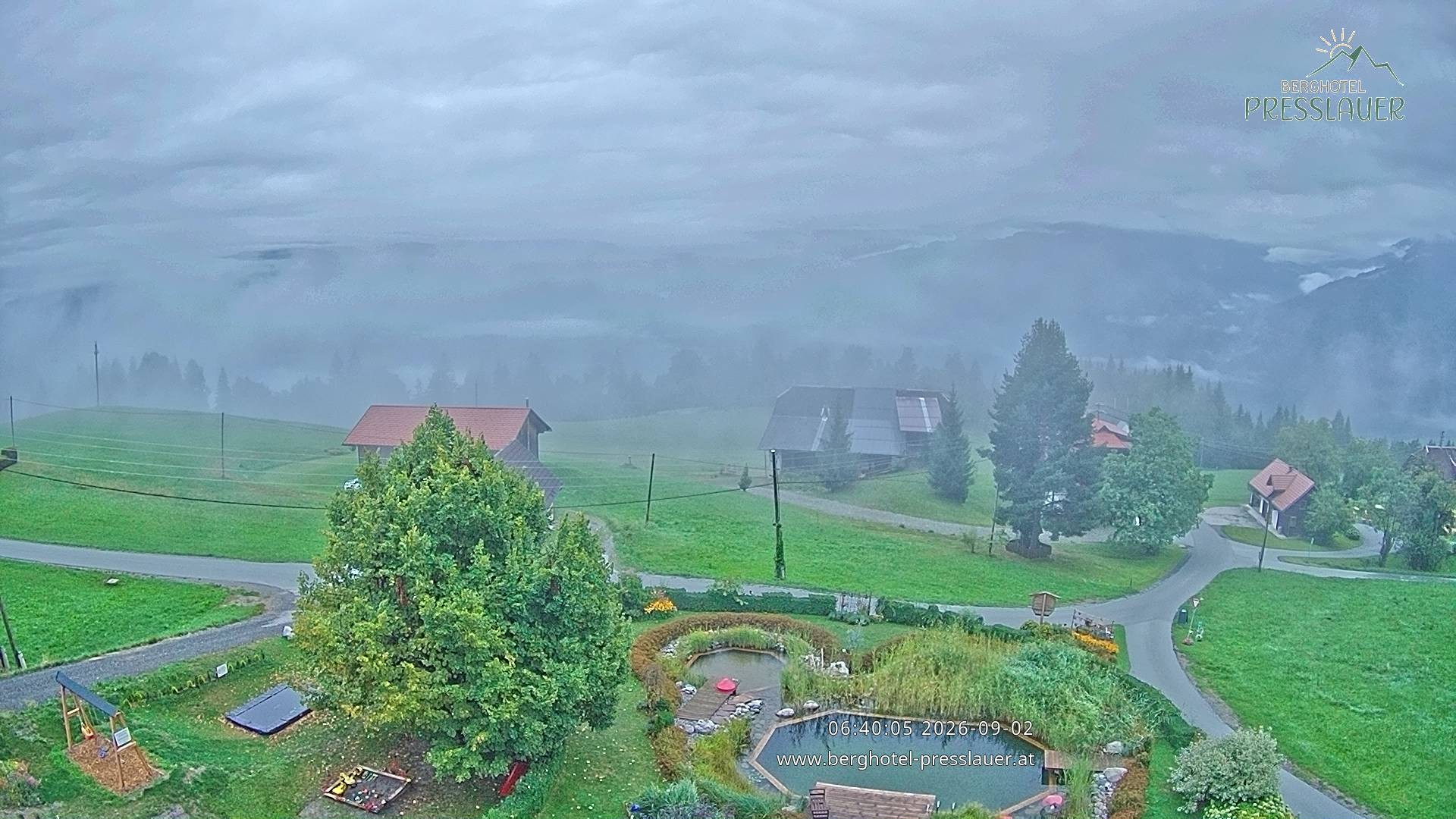 Archiv Foto Webcam Ausblick vom Berghotel Presslauer in Kärnten
