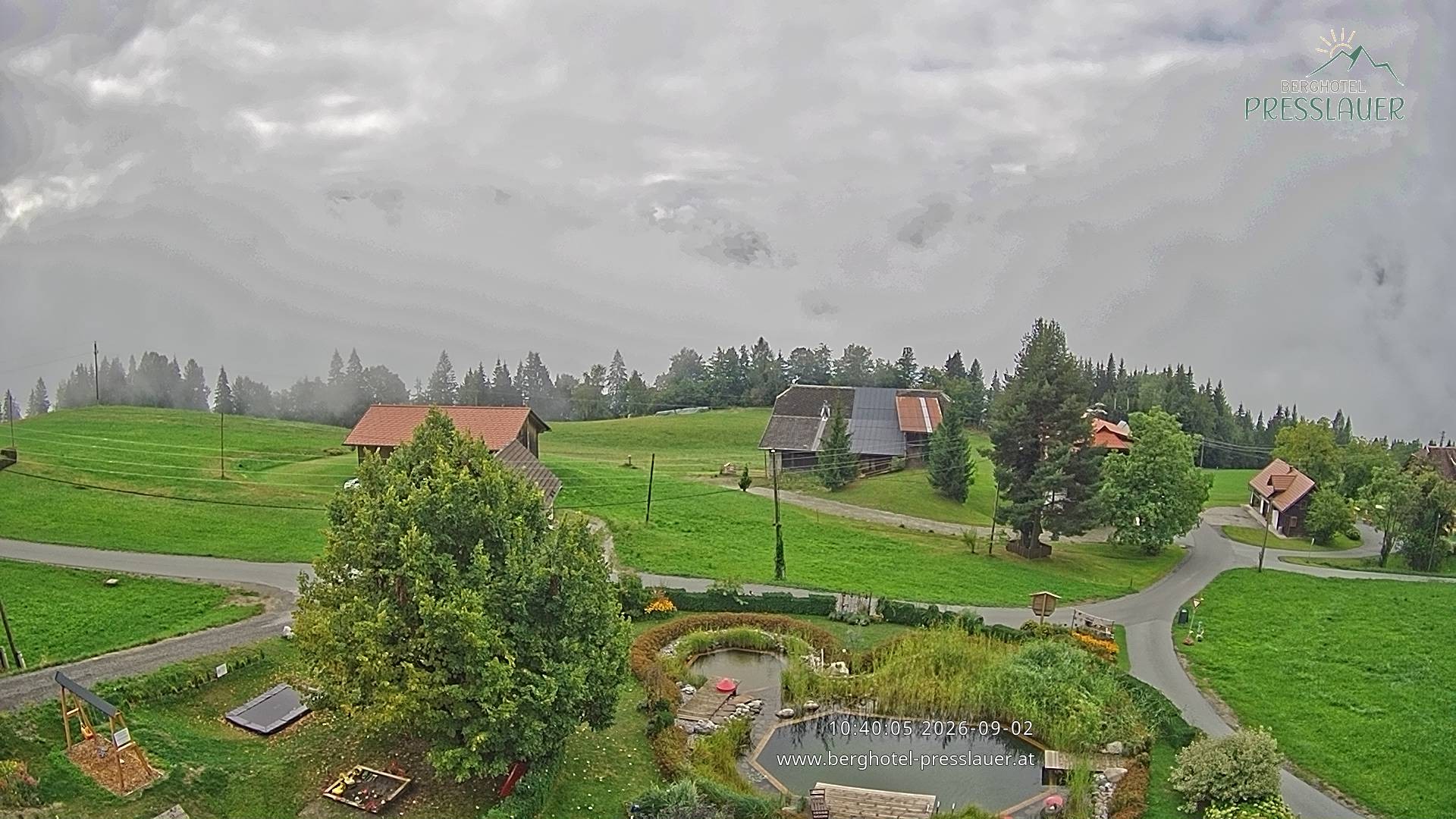 Archiv Foto Webcam Ausblick vom Berghotel Presslauer in Kärnten