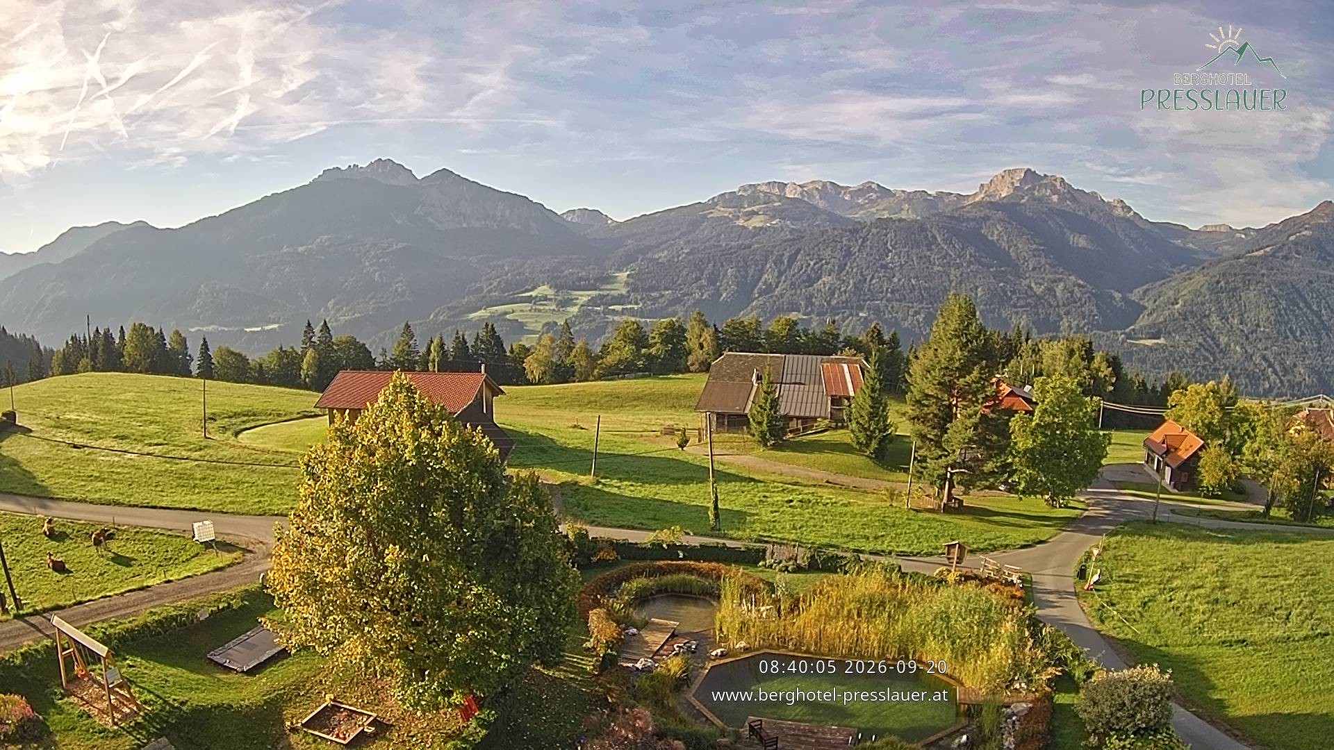 Archiv Foto Webcam Ausblick vom Berghotel Presslauer in Kärnten