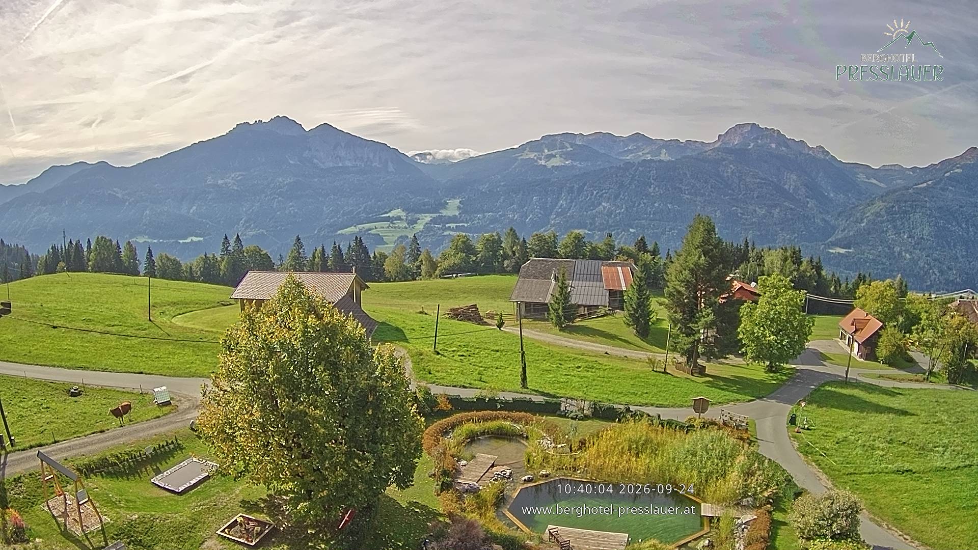 Archiv Foto Webcam Ausblick vom Berghotel Presslauer in Kärnten