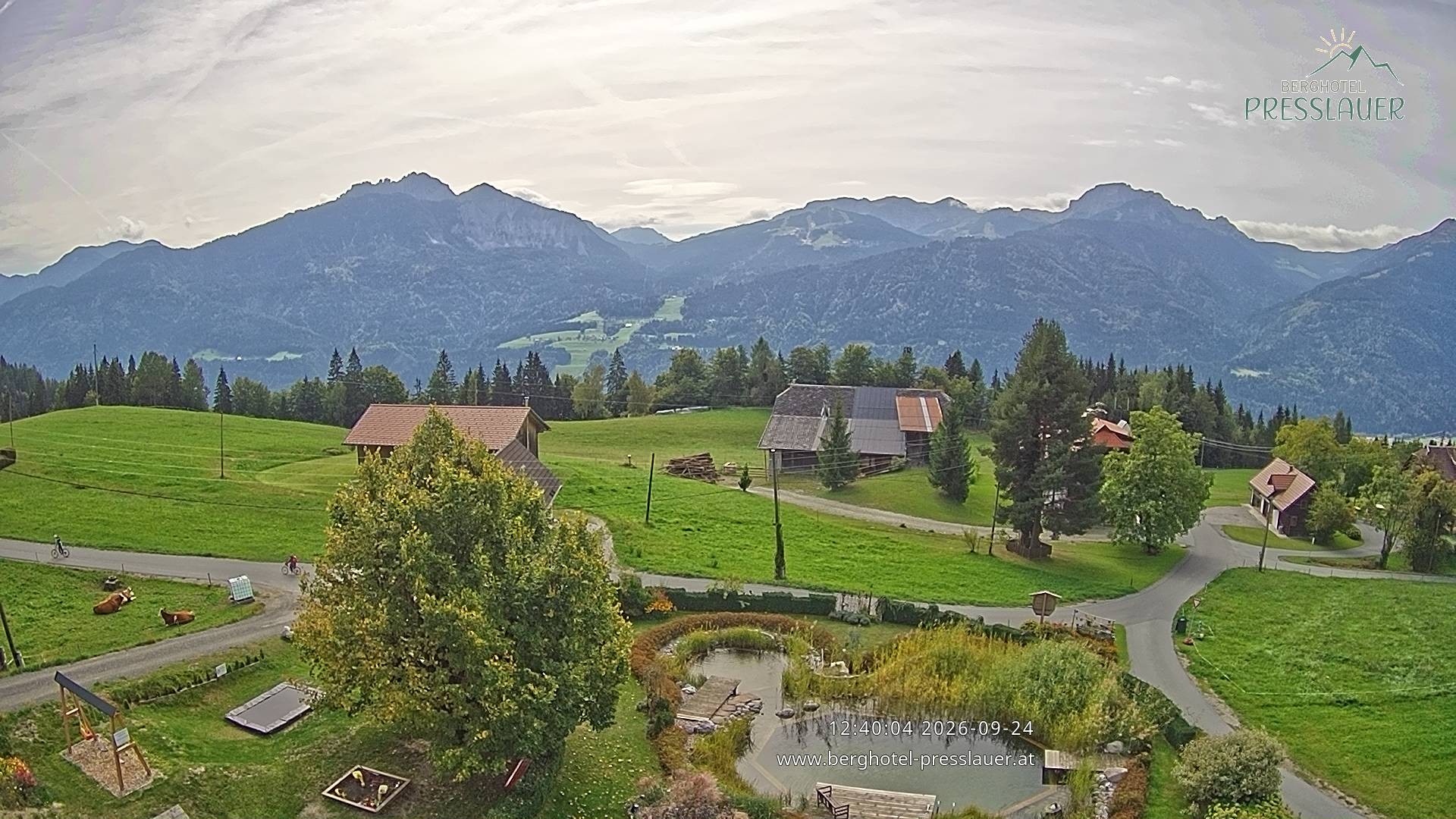 Archiv Foto Webcam Ausblick vom Berghotel Presslauer in Kärnten