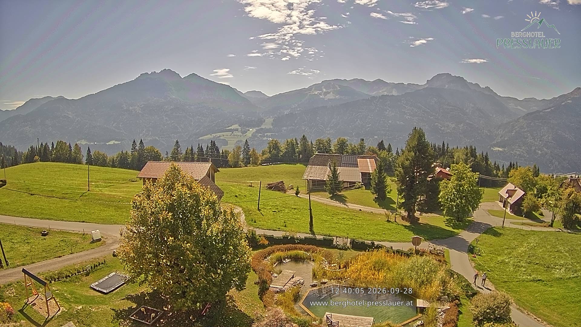 Archiv Foto Webcam Ausblick vom Berghotel Presslauer in Kärnten