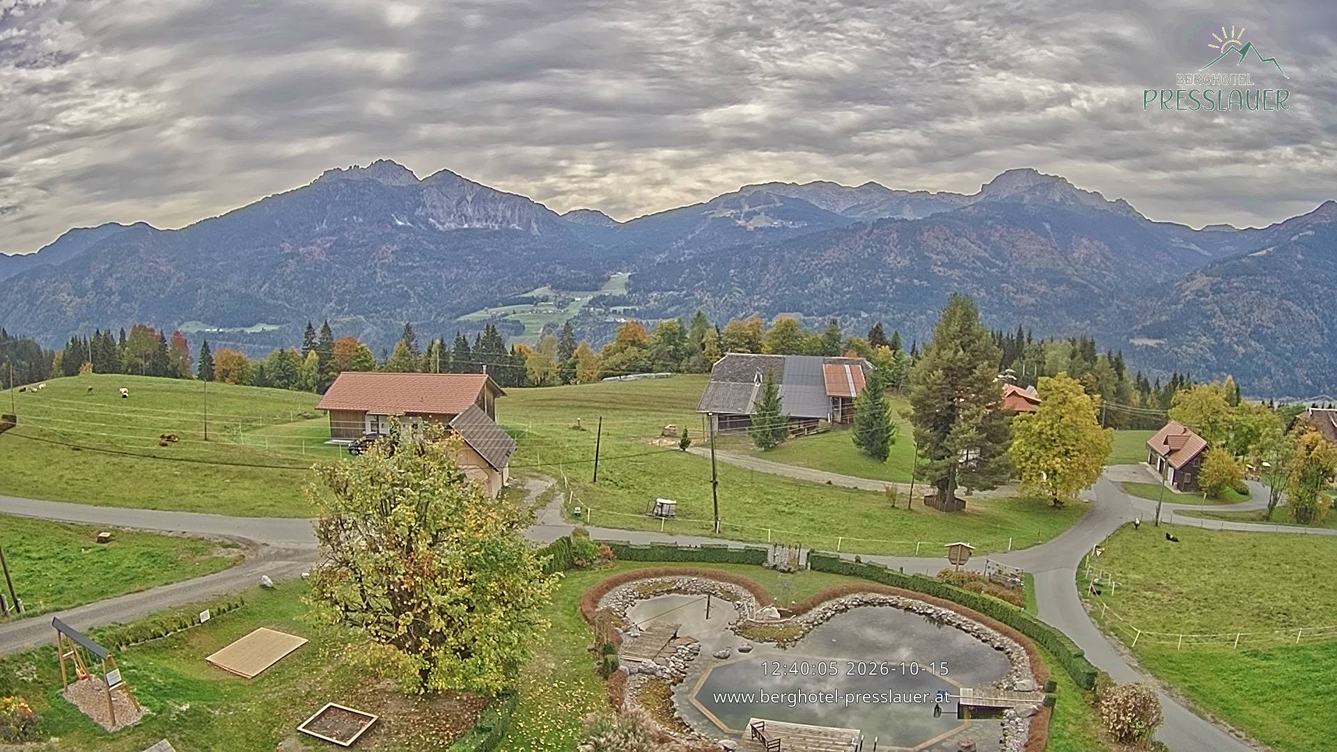 Archiv Foto Webcam Ausblick vom Berghotel Presslauer in Kärnten