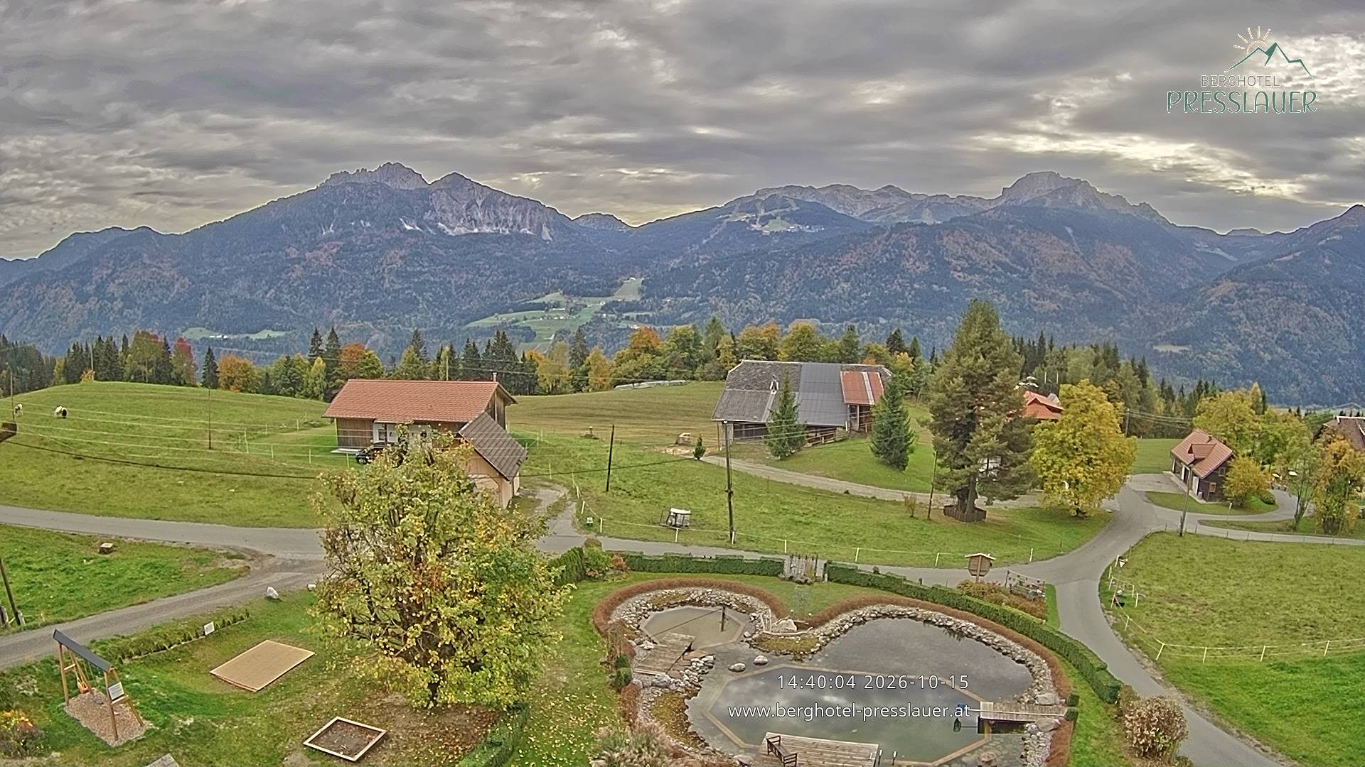 Archiv Foto Webcam Ausblick vom Berghotel Presslauer in Kärnten