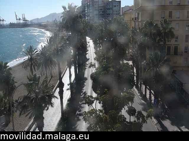 Archiv Foto Webcam Malaga: Strand Malagueta