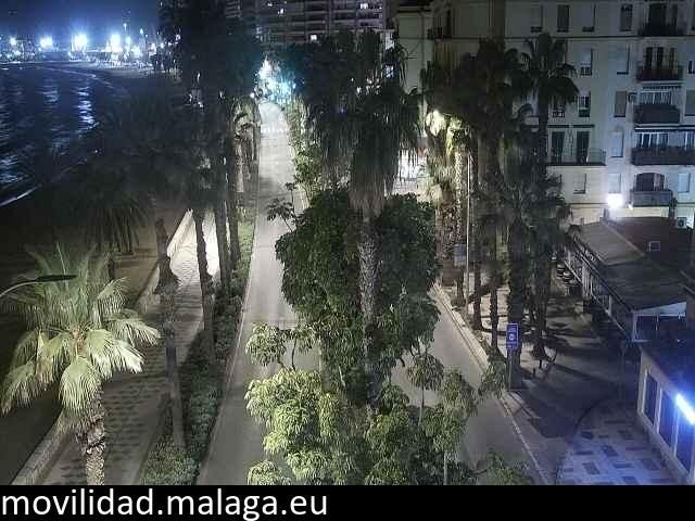 Archiv Foto Webcam Malaga: Strand Malagueta