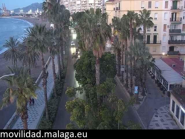 Archiv Foto Webcam Malaga: Strand Malagueta