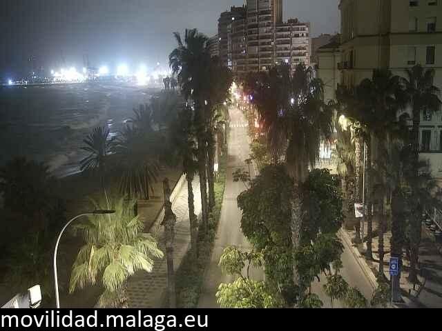 Archiv Foto Webcam Malaga: Strand Malagueta