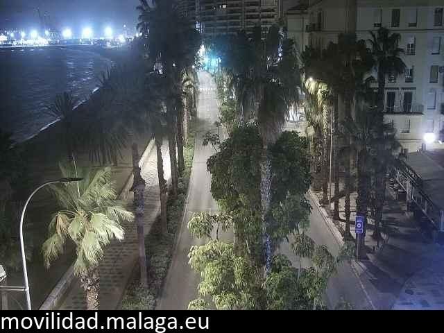 Archiv Foto Webcam Malaga: Strand Malagueta