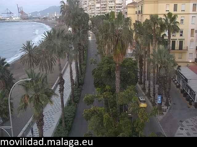 Archiv Foto Webcam Malaga: Strand Malagueta