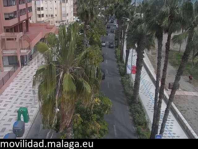 Archiv Foto Webcam Malaga: Strand Malagueta