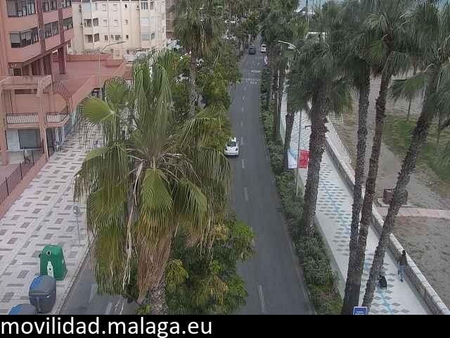 Archiv Foto Webcam Malaga: Strand Malagueta