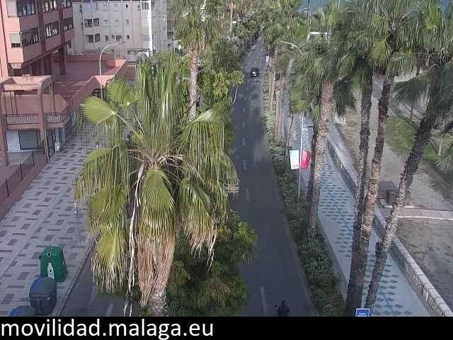 Archiv Foto Webcam Malaga: Strand Malagueta