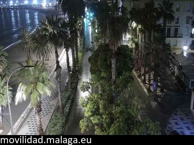 Archiv Foto Webcam Malaga: Strand Malagueta