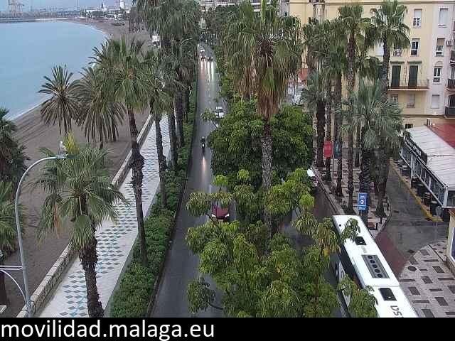 Archiv Foto Webcam Malaga: Strand Malagueta