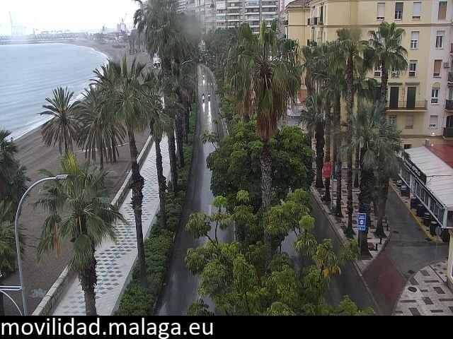 Archiv Foto Webcam Malaga: Strand Malagueta