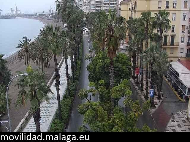 Archiv Foto Webcam Malaga: Strand Malagueta