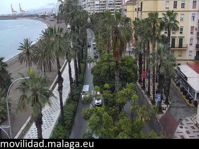 Archiv Foto Webcam Malaga: Strand Malagueta