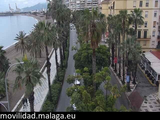 Archiv Foto Webcam Malaga: Strand Malagueta