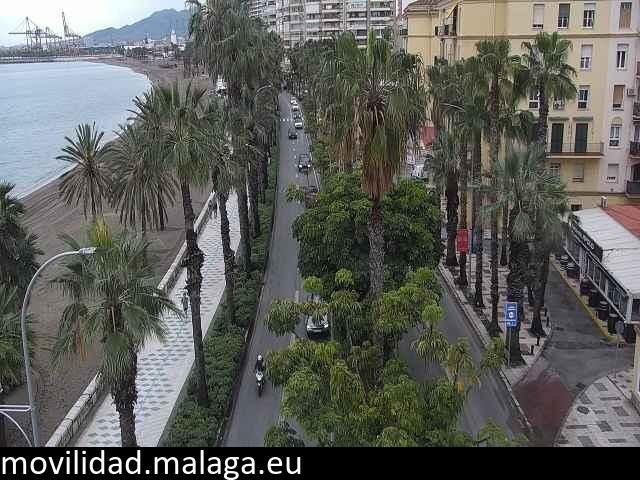 Archiv Foto Webcam Malaga: Strand Malagueta