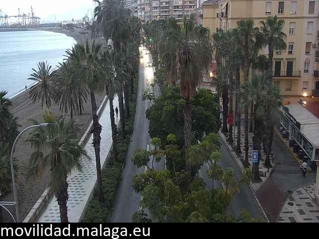 Archiv Foto Webcam Malaga: Strand Malagueta