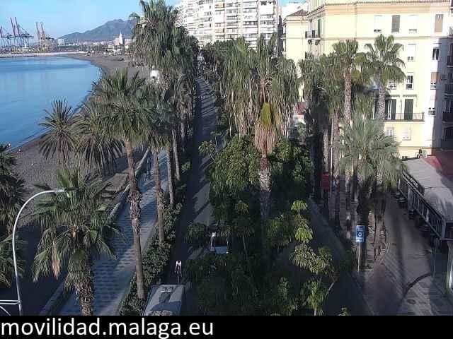Archiv Foto Webcam Malaga: Strand Malagueta