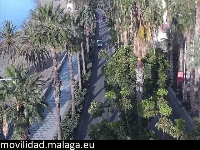 Archiv Foto Webcam Malaga: Strand Malagueta