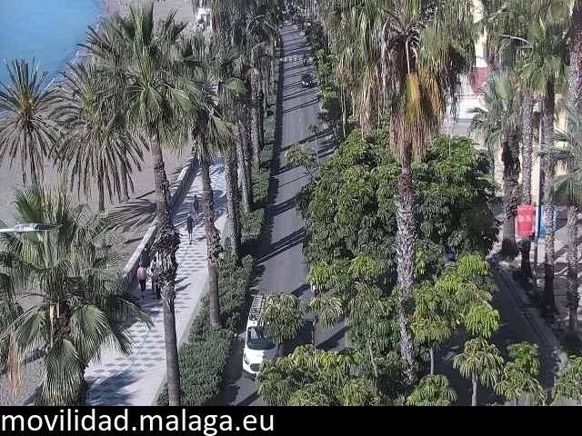 Archiv Foto Webcam Malaga: Strand Malagueta