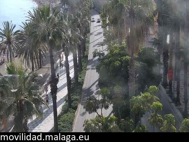 Archiv Foto Webcam Malaga: Strand Malagueta