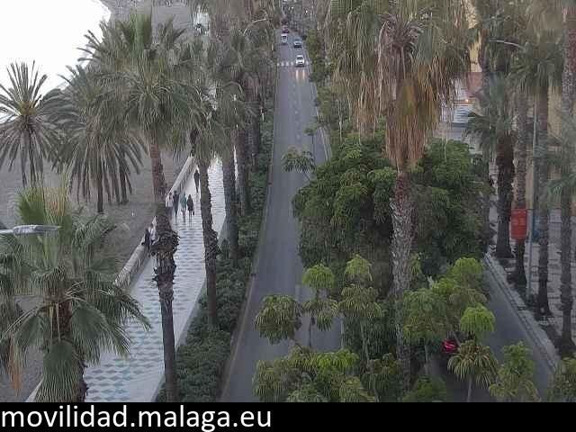 Archiv Foto Webcam Malaga: Strand Malagueta