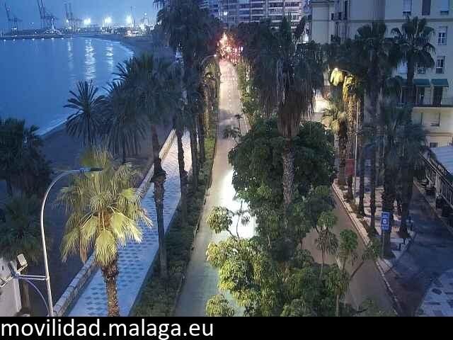Archiv Foto Webcam Malaga: Strand Malagueta