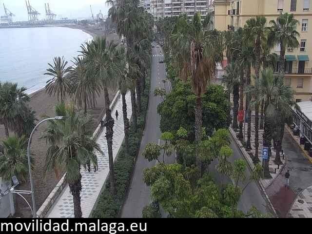 Archiv Foto Webcam Malaga: Strand Malagueta