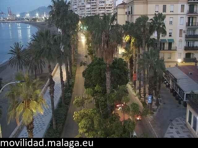Archiv Foto Webcam Malaga: Strand Malagueta